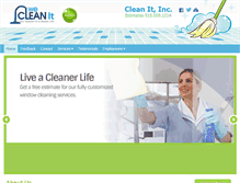 Tablet Screenshot of cleanit4u.com